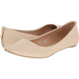 Call it Spring nude textured flats